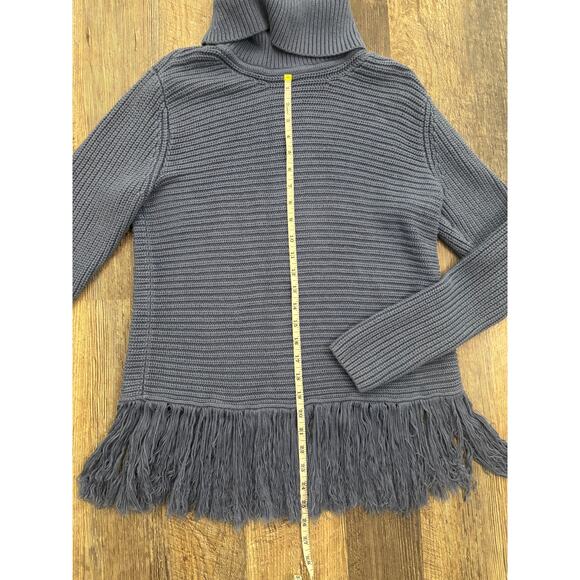 Michael Kors Fringe Hem Knit Sweater Size Large - Picture 2 of 5